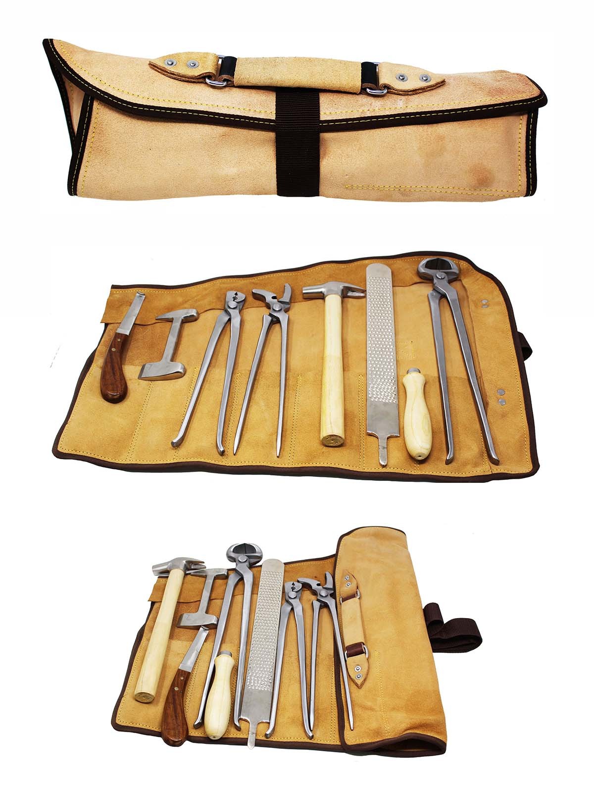 Horse Farrier Tool Kit Grooming Hoof Bot Shoe Puller Nipper Rasp 984109 984109CH