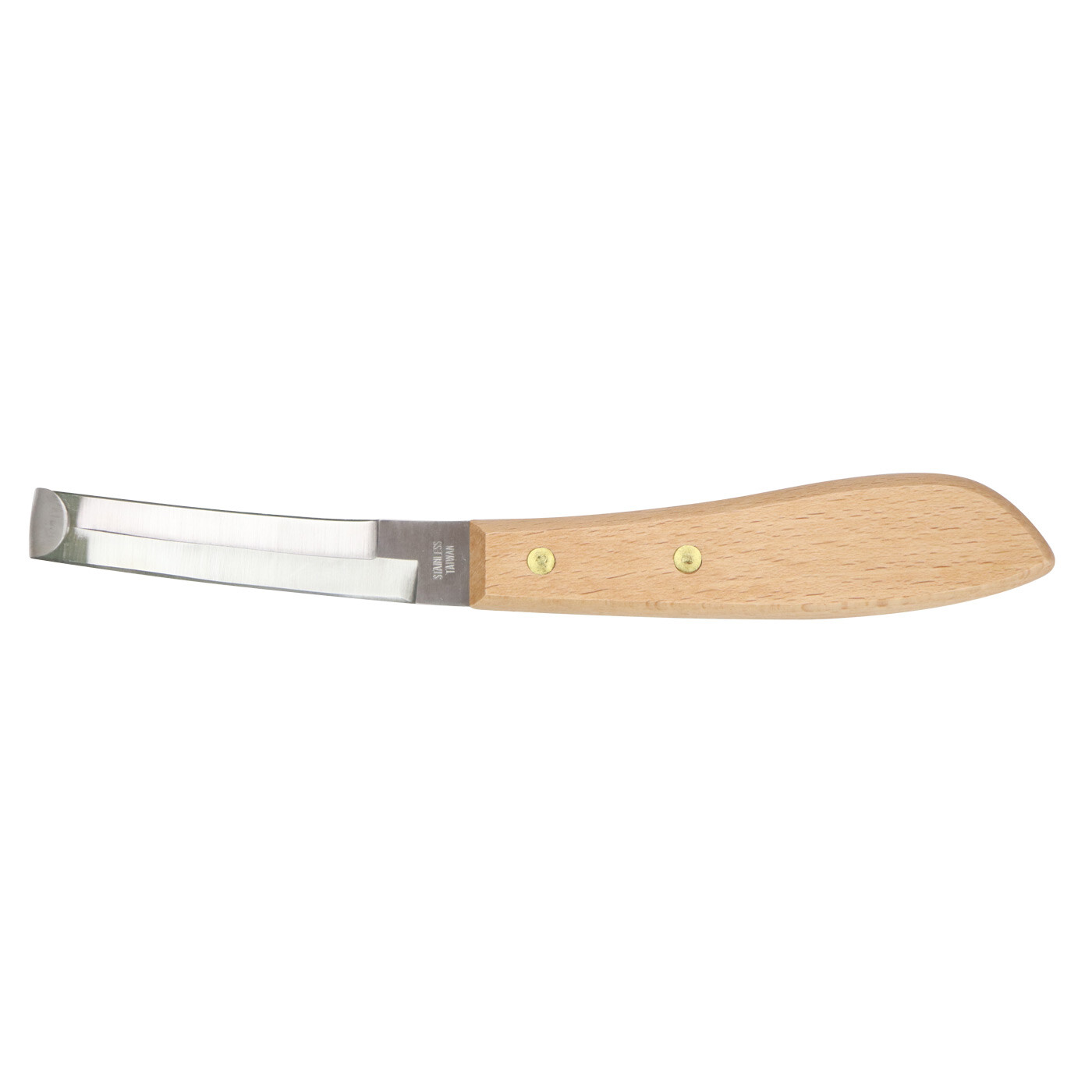 Professional Hoof Knife Double Edge SS Blade Wooden Handle