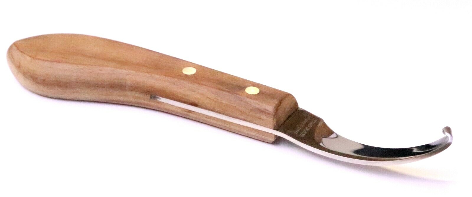 Deluxe Hoof Knife 10 mm x 2.75″ Wide Blade, Wooden Handle 8 1/2 ” Right Hand
